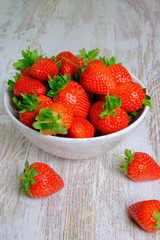 Delicious and fresh strawberries