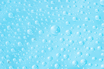 Bubbles in water abstract blue background