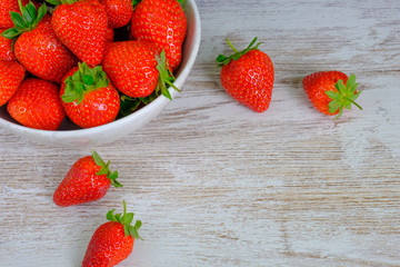 Delicious and fresh strawberries
