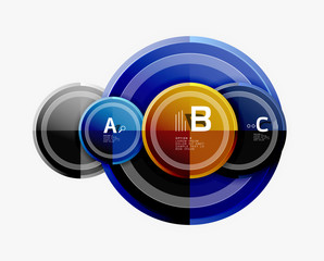 Circular pattern, abstract circles composition