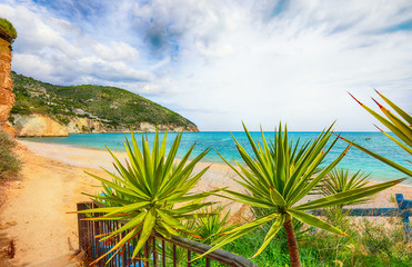 Vignanotica beach on the coast of Gargano National park