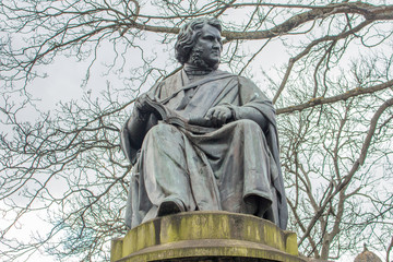Sir James Young Simpson Monument Princes Street Garden Edinburgh Scotland