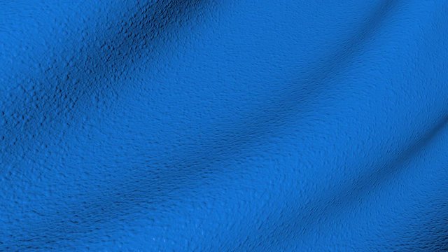 Flutter texture bumpy blue surface. Abstract canvas in motion fabric.