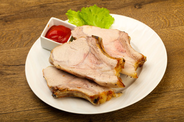 Roasted pork