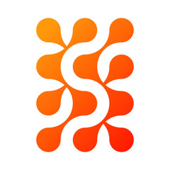 Obraz premium logo design abstract technology