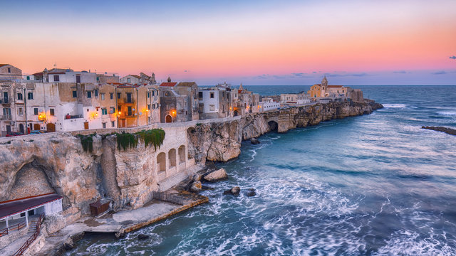 Vieste - beautiful coastal town on the rocks in Puglia
