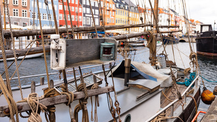 old boats in harbor