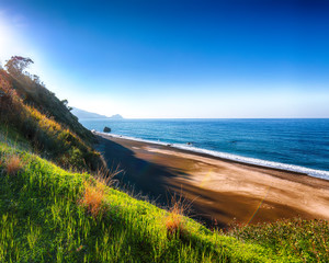 Fantastic view of beach Torre Conca (cape Rais Gerbi).