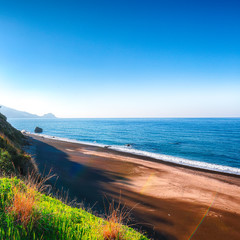 Fantastic view of beach Torre Conca (cape Rais Gerbi).