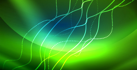 Neon wave background