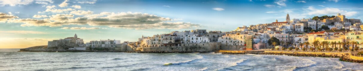 Fototapeta na wymiar Historic central city of the beautiful town called Vieste