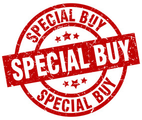 special buy round red grunge stamp