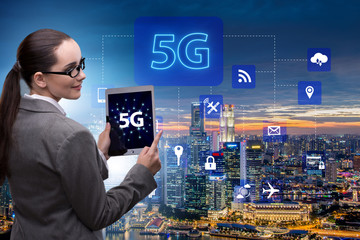 5g concept of internet connection technology