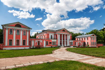 Fototapeta na wymiar Gontcharov family estate in Yaropolets village, Volokolamsk district, Moscow region, Russia