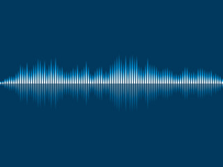 Abstract background music sound wave. Vector illustration