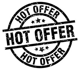 hot offer round grunge black stamp