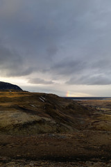 Distant Rainbow in Iceland