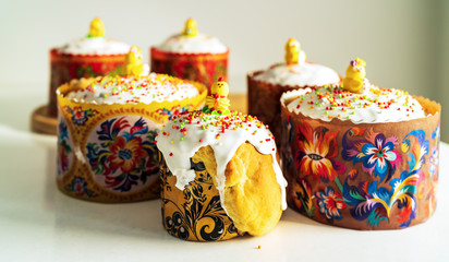 Easter stand on the table on the feast of the Nativity of Christ