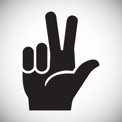 Peace icon on background for graphic and web design. Simple vector sign. Internet concept symbol for website button or mobile app.