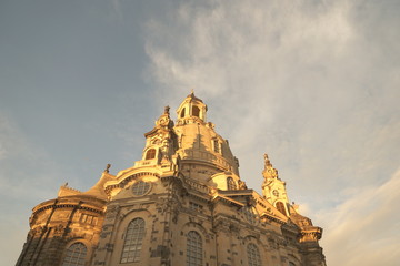 Fototapeta premium Frauenkirche in Dresden, Retro Colours
