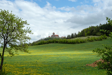 Die Wachsenburg in Thüringen in Frühlingsstimmung