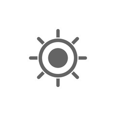 Obraz premium Boat, ship, wheel icon. Element of materia flat maps and travel icon. Premium quality graphic design icon. Signs and symbols collection icon for websites