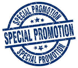 Fototapeta premium special promotion blue round grunge stamp