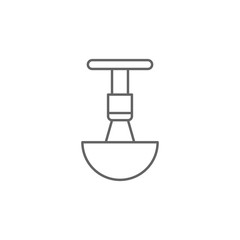 Digital light, 3d printing icon. Element of 3d printing icon. Thin line icon for website design and development, app development. Premium icon