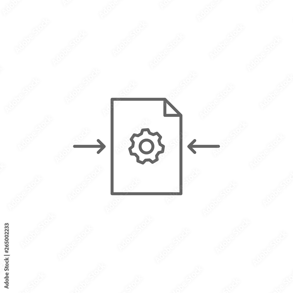 Poster file, 3d printing icon. element of 3d printing icon. thin line icon for website design and developme