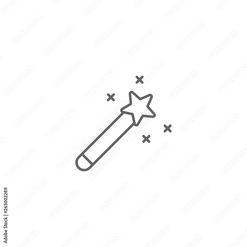 Poster magic creation, 3d printing icon. element of 3d printing icon. thin line icon for website design and