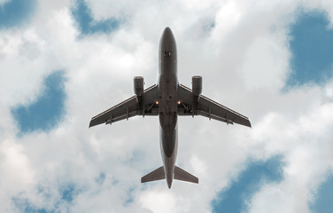 airplane in the sky