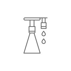 Material, 3d printing icon. Element of 3d printing icon. Thin line icon for website design and development, app development. Premium icon