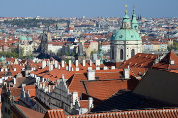 Obraz premium Panoramic view of Charles Bridge