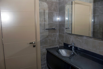 Istanbul, Turkey, 19 March 2015: Interior of the modern bathroom
