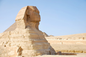 Ancient Sphinx of Giza near Cairo Egypt