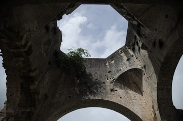 Benedictine San Bruzio Monastery ruins, Magliano in Toscana, Tuscany, Italy