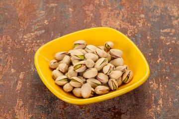 Pistachio nuts heap
