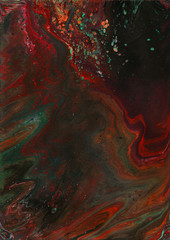 'Tokyo at 3AM': Marble texture. Acrylic pour fluid art. Background pattern design. Neon ripples.