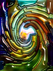 Selbstklebende Fototapeten Acceleration of Spiral Color © agsandrew