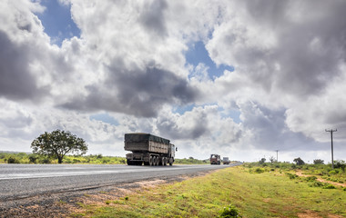 African highway in Kenya