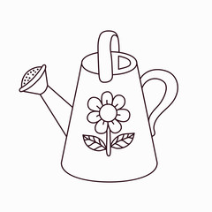 Watering cane leica vector icon