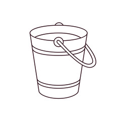 Water bucket  vector icon