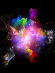 Obraz na płótnie Canvas Virtual Life of Color Space