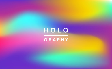 Holographic retro 80s, 90s vector futuristic cover