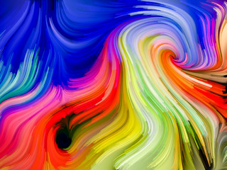 Abstract Color Swirl Wallpaper