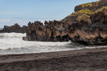 Black beach in Tenerife