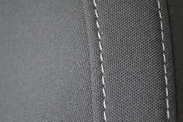 texture of gray fabric and thread