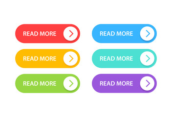 Big collection buttons Read More. Different colorful button set. Web icons. Vector illustration.