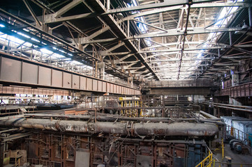 Old abandoned metallurgical plant