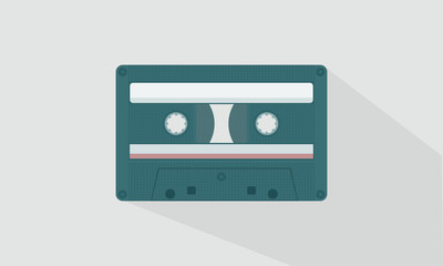 Vintage tape cassette illustration